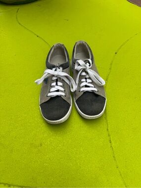 Storm Gust Retro Bowling Shoes Mens Size 9 Gray Canvas Lace Up Sneakers